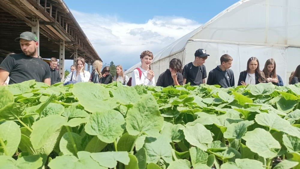 Obisk kmetije Dovč v okviru projekta Šolski ekovrtovi - naslovnica 1 1 - Ekonomska šola Ljubljana