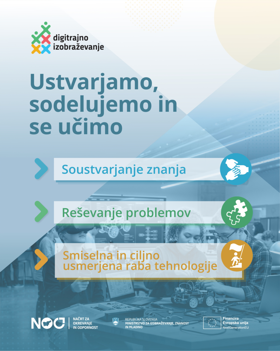 Pridobitev opreme v projektu Digitalizacija izobraževanja na ravni osnovnih šol, srednjih šol in izobraževanja odraslih - Ekonomska šola Ljubljana Pridobitev opreme v projektu Digitalizacija izobraževanja na ravni osnovnih šol, srednjih šol in izobraževanja odraslih - 2 Ustvarjamo sodelujemo in se ucimo - Ekonomska šola Ljubljana